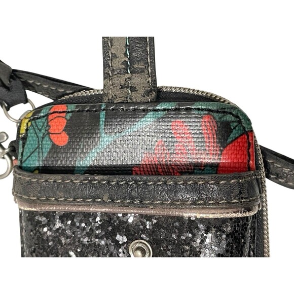 Sakroots Boho Chic Multicolor Floral Print Smartphone Wallet Wristlet Purse - Picture 6 of 11